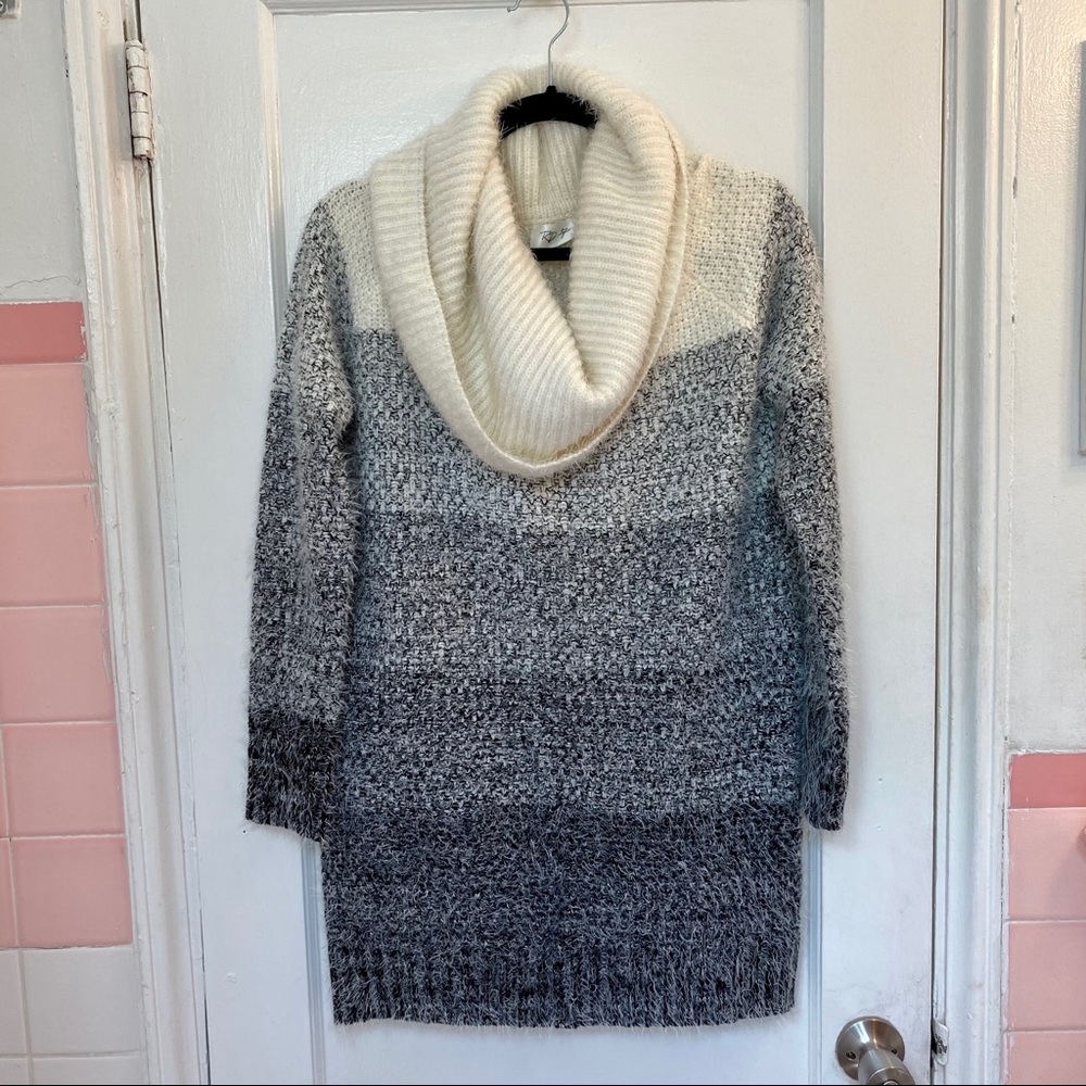 RD Style Cowl Neck Tunic Sweater